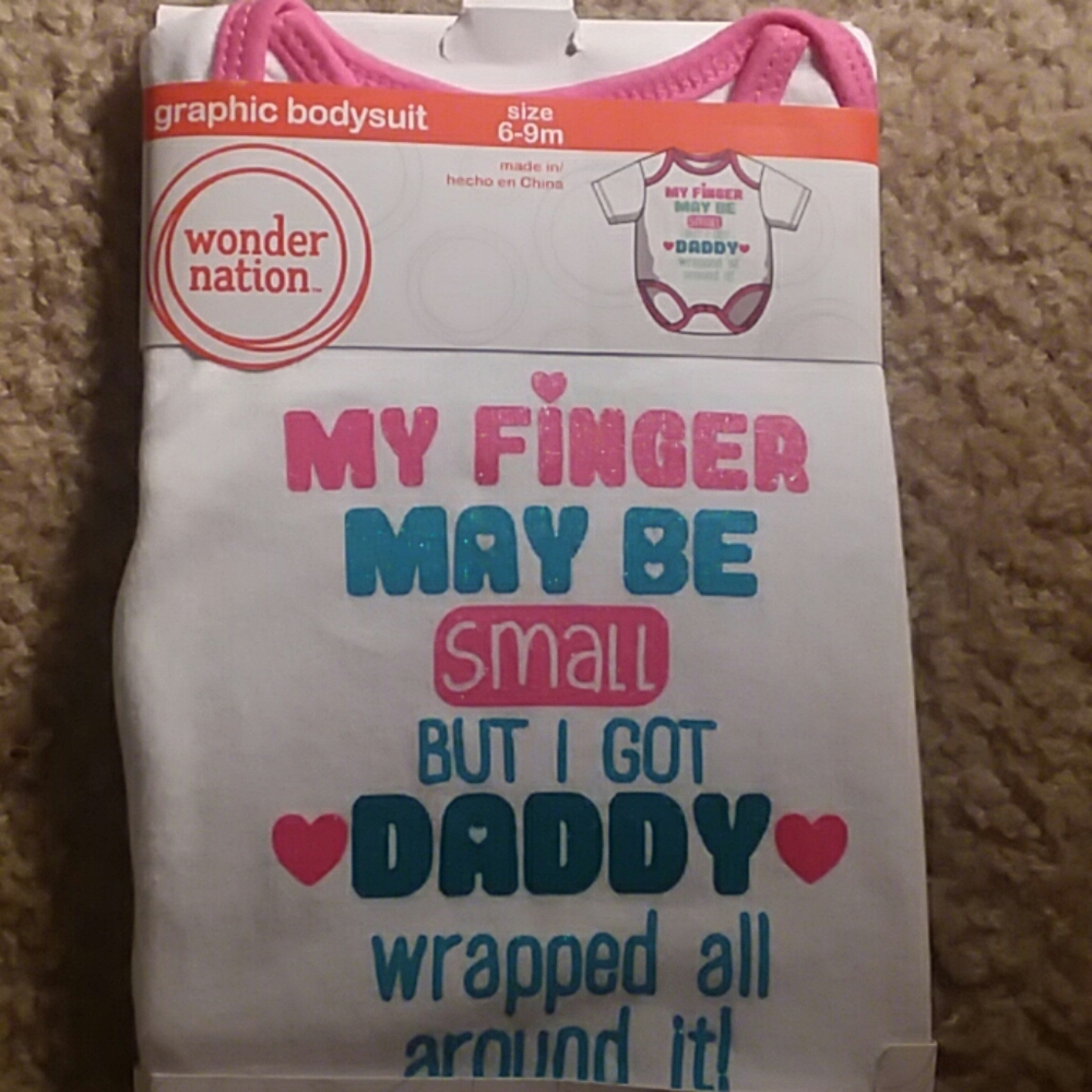6-9 month Daddy onesie
